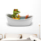 Frog Her Bath Wall Decal
