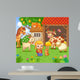 Girl Pities Rabbit Farm Wall Decal