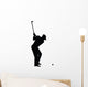 Golf Player Silhouette Vector Wall Decal