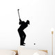 Golf Player Silhouette Vector Wall Decal