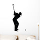 Golf Player Silhouette Vector Wall Decal