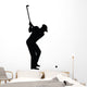 Golf Player Silhouette Vector Wall Decal