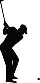 Golf Player Silhouette Vector Wall Decal