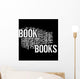 Book Word Cloud Wall Mural
