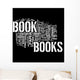 Book Word Cloud Wall Mural