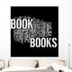 Book Word Cloud Wall Mural