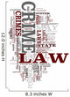 Law and Order Word Cloud Wall Decal