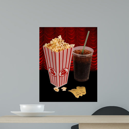 Popcorn and Movie Wall Mural
