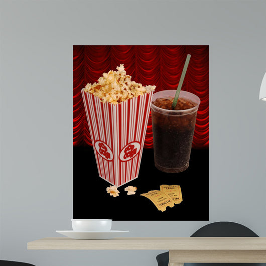 Popcorn and Movie Wall Mural