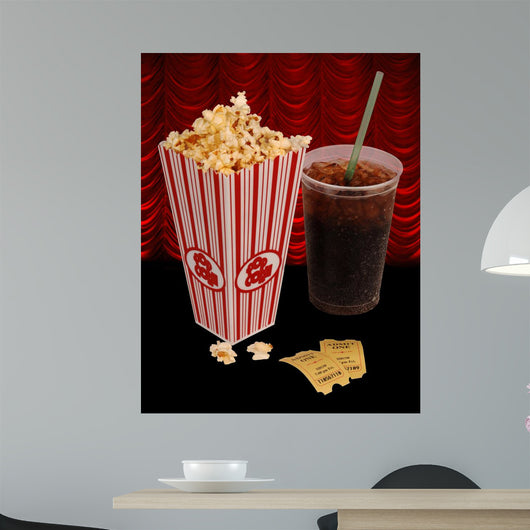 Popcorn and Movie Wall Mural