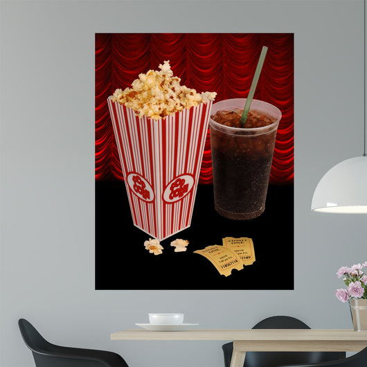 Popcorn and Movie Wall Mural