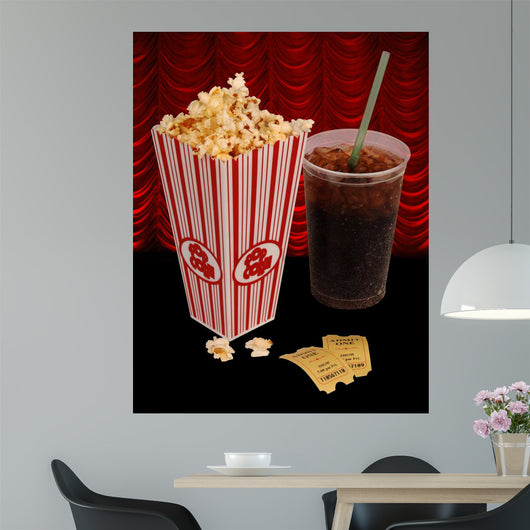 Popcorn and Movie Wall Mural