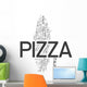Pizza word cloud Wall Decal