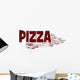 Italian Pizza Word Cloud Wall Decal