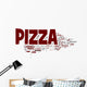 Italian Pizza Word Cloud Wall Decal