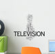 TV word cloud Wall Decal