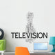 TV word cloud Wall Decal
