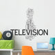 TV word cloud Wall Decal