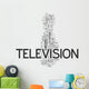 TV word cloud Wall Decal