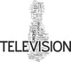 TV word cloud Wall Decal