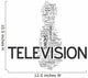 TV word cloud Wall Decal