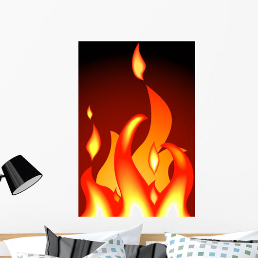 Flame Wall Mural