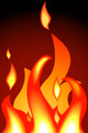 Flame Wall Mural