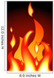 Flame Wall Mural