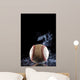 Smoking Fastball Baseball Wall Decal