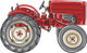 Vintage Red Tractor Cartoon Wall Decal