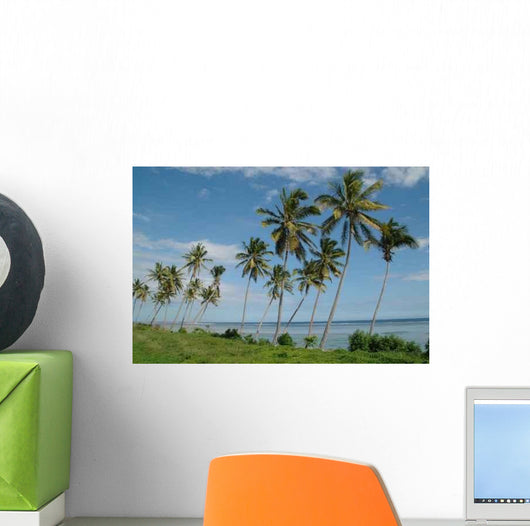 Palm Tree Island Wall Decal