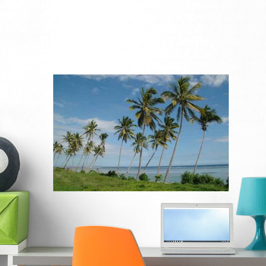 Palm Tree Island Wall Decal