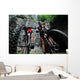 friendshiop outdoor on mountain bike Wall Mural