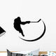 Hockey Player Silhouette Wall Decal