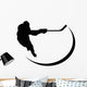 Hockey Player Silhouette Wall Decal