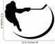 Hockey Player Silhouette Wall Decal
