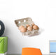eggs in paper egg carton Wall Decal
