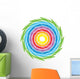 rainbow spiral Wall Decal