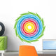 rainbow spiral Wall Decal