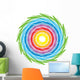 rainbow spiral Wall Decal
