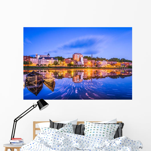 Augusta Maine USA Downtown Wall Decal