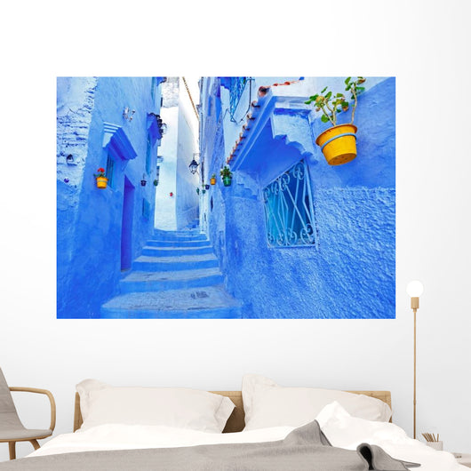 Street and Building Chefchaouen Wall Decal