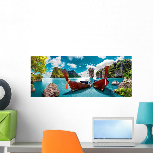 Paisaje Pintoresco Tailandia Playa Wall Decal