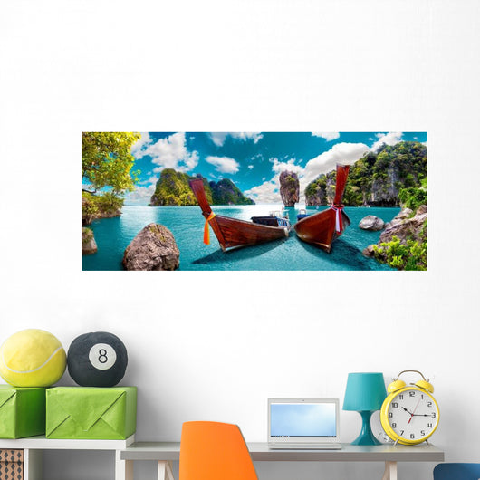Paisaje Pintoresco Tailandia Playa Wall Decal