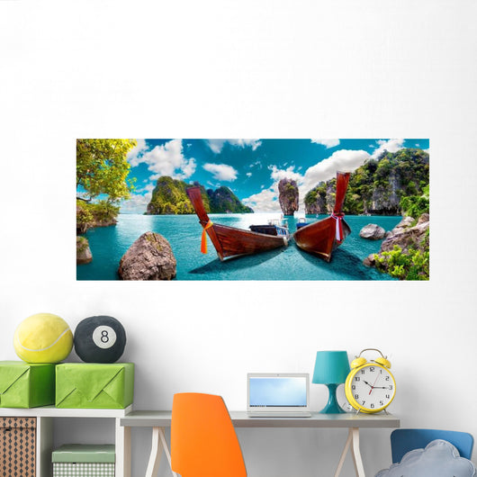Paisaje Pintoresco Tailandia Playa Wall Decal