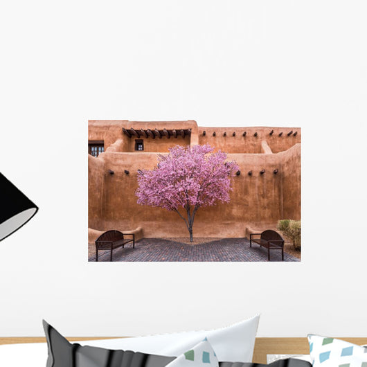 Flowering Tree Downtown Santa Wall Decal