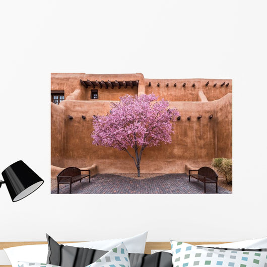 Flowering Tree Downtown Santa Wall Decal
