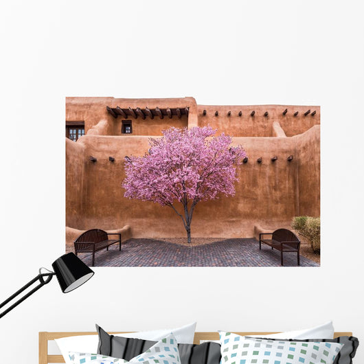 Flowering Tree Downtown Santa Wall Decal