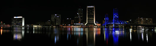 Skyline Night United States Wall Decal