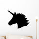 Magical Unicorn Head Silhouette Wall Decal